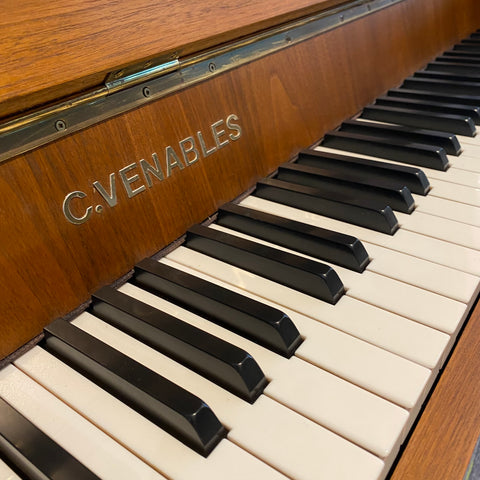 IK-2ND9884 - Pre-owned Kemble Classic 'C.Venables' upright piano in teak satin Default title