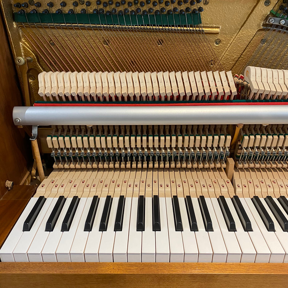 IK-2ND9884 - Pre-owned Kemble Classic 'C.Venables' upright piano in teak satin Default title