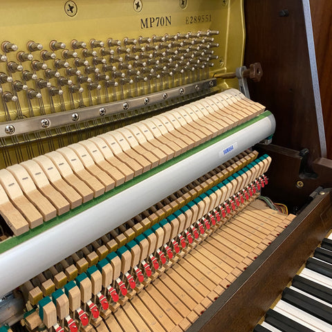 IK-2ND9889 - Pre-owned Yamaha MP70N Silent upright piano in dark walnut satin Default title